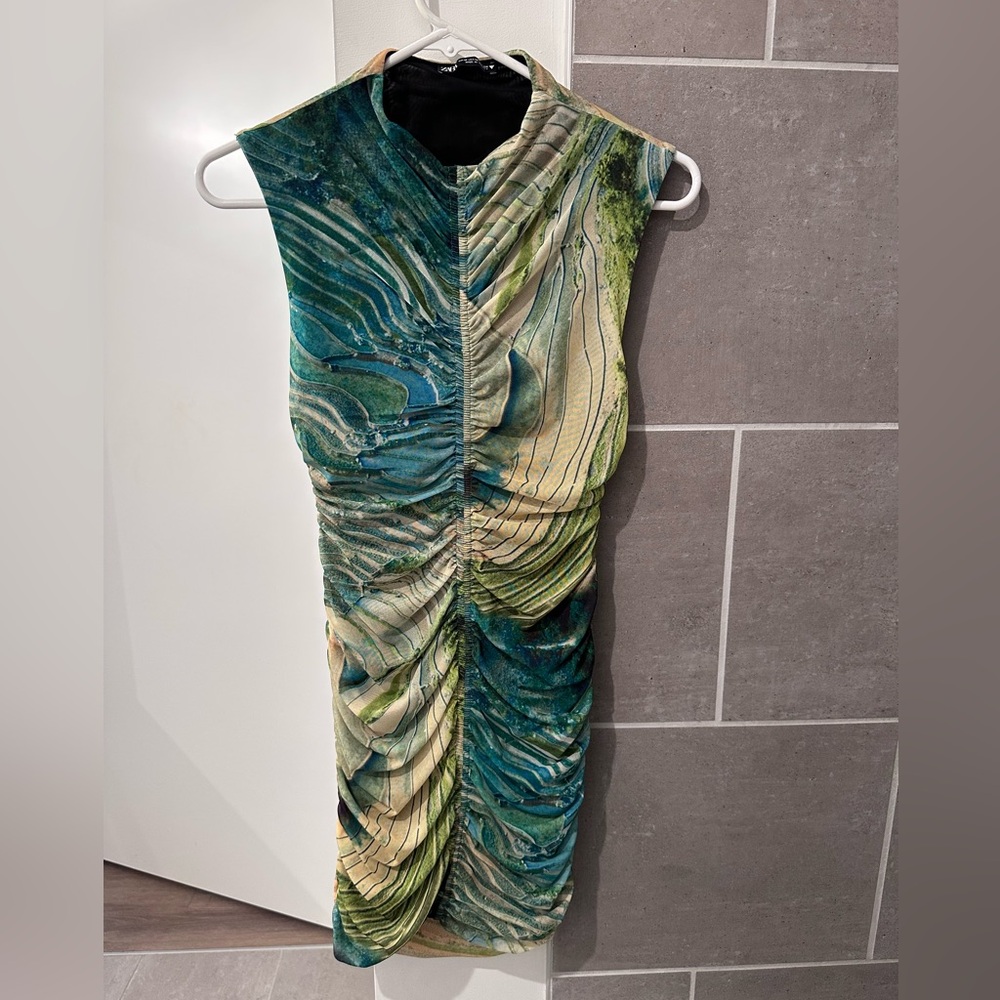 Zara Multicolor mesh Dress